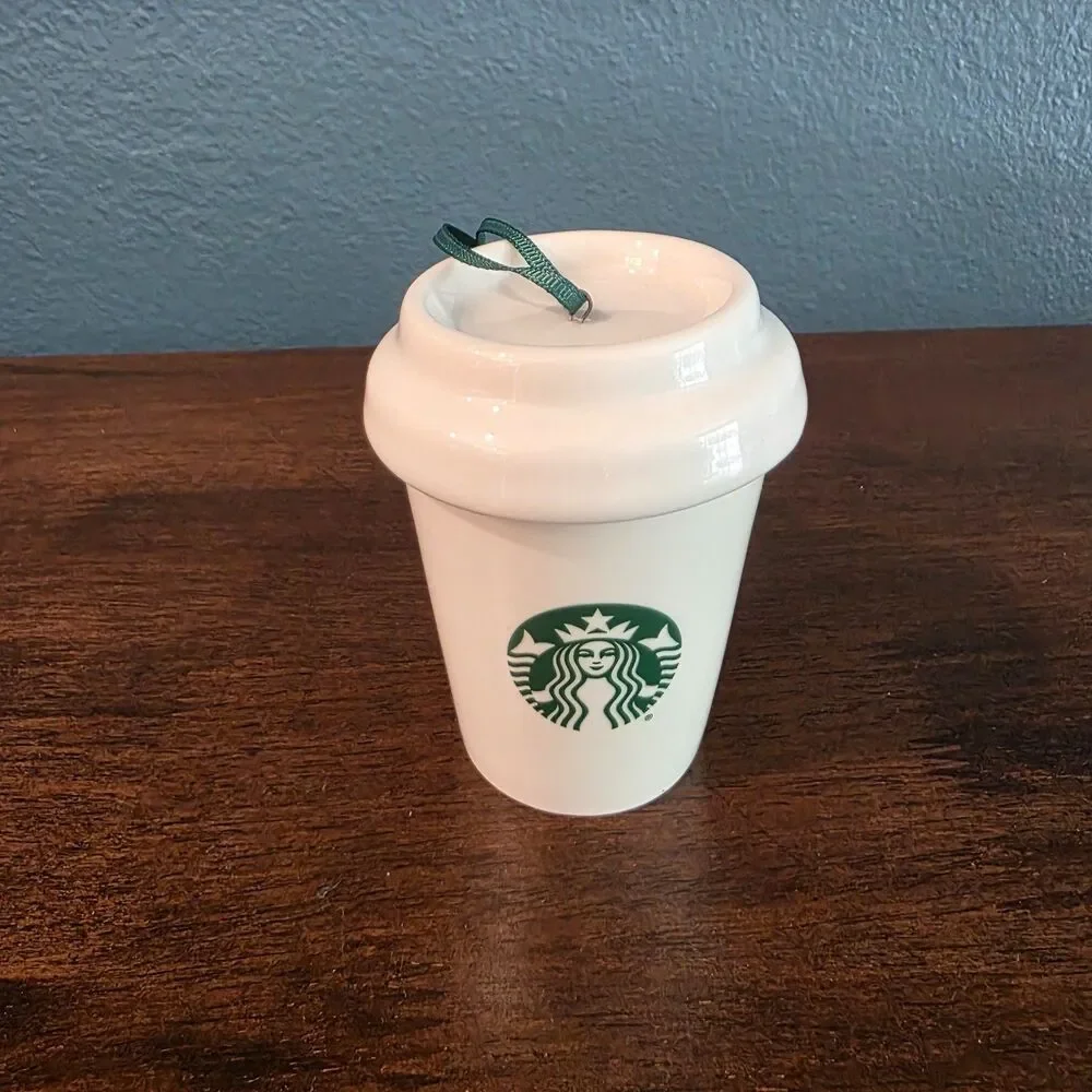 2016 Starbucks 3 NESTING Ornament Lot Set Coffee To-Go Cup Tumblers Xmas NWOT